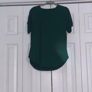 Medium/large dark green short sleeve shirt